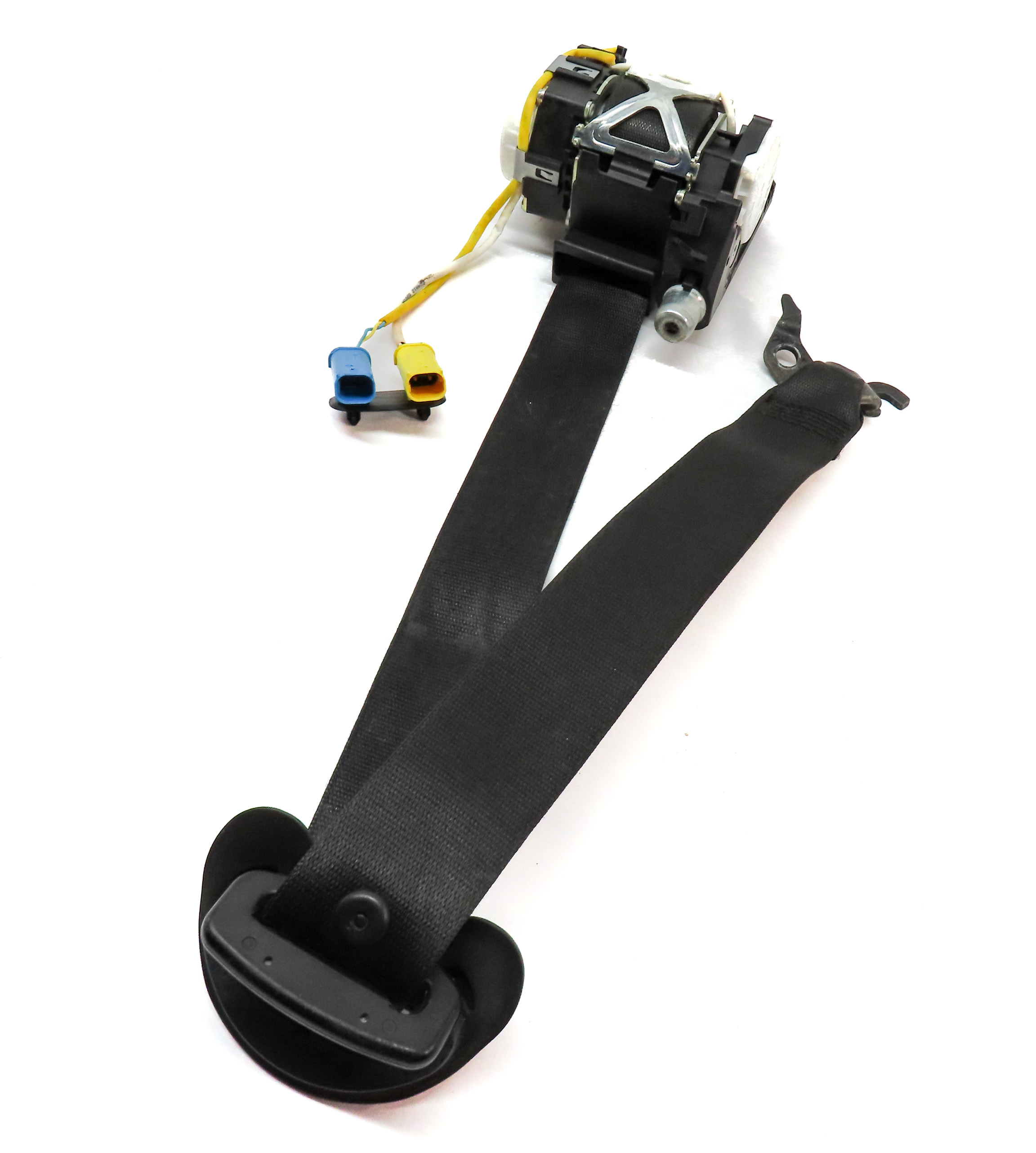 2012-2015 BMW X1 (E84) LEFT FRONT DRIVER SEATBELT BUCKLE RETRACTOR (Black) — exact item pictured